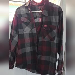 DIXXON Red and Black Flannel Shirt